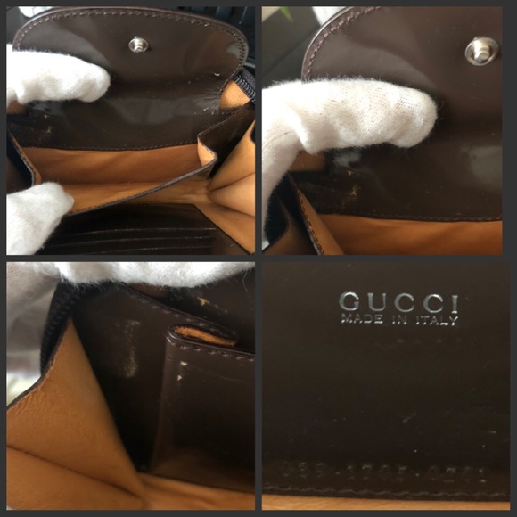 ✨Vintage Rare & Hard to Find GUCCI Bamboo Wallet On Chain Crossbody Mini Bag - Picture 10 of 16